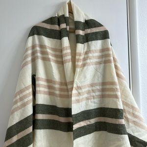 Madewell Wool Striped Poncho